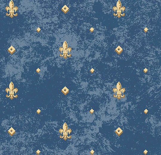000239FR Fleur-de-lis cobalt
