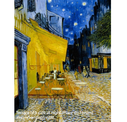 944FR Van Gogh Terrace at night