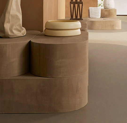 6R3709 Marmoleum Concrete FR² silt
