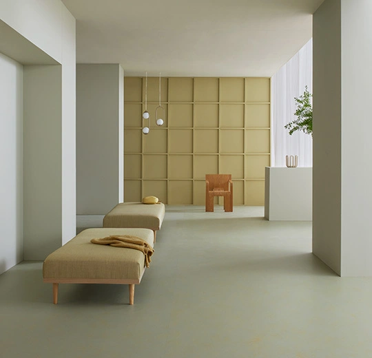6R3733 Marmoleum Concrete FR² yellow shimmer