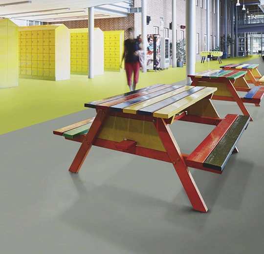 6R3736 Marmoleum Concrete FR² green shimmer
