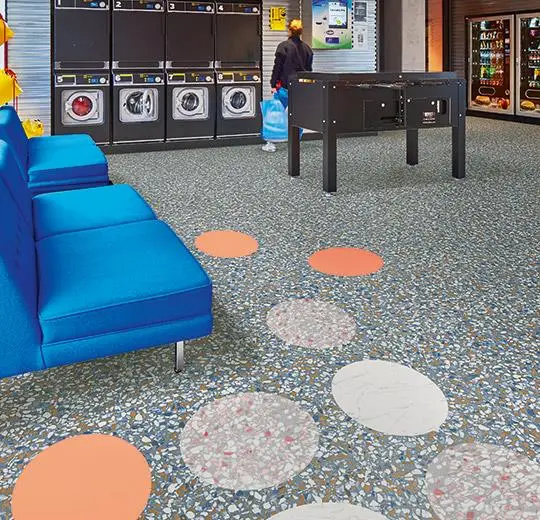 63492DR7 blue terrazzo