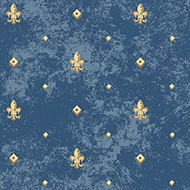 Flotex Vision FR  000239FR Fleur-de-lis cobalt