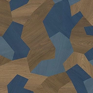 98507UP4319 blue shaped wood